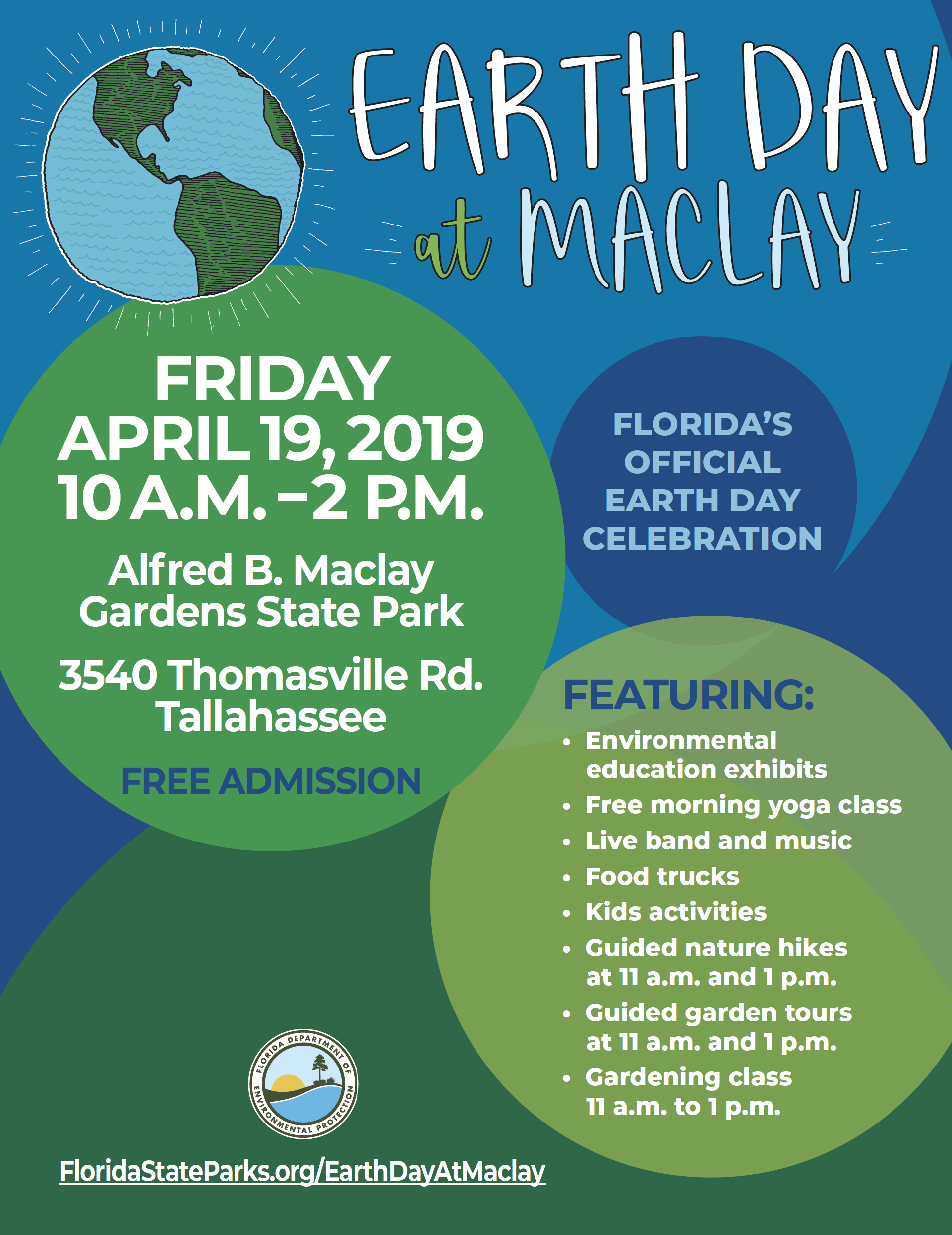 Earth Day at Maclay Event Flyer