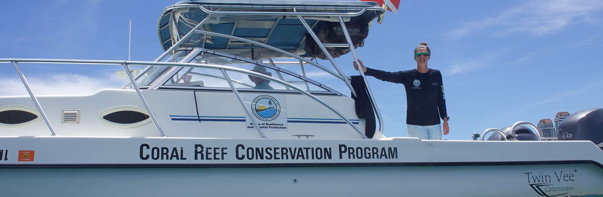 Coral Reef Conservation Program vessel and staff during field-work