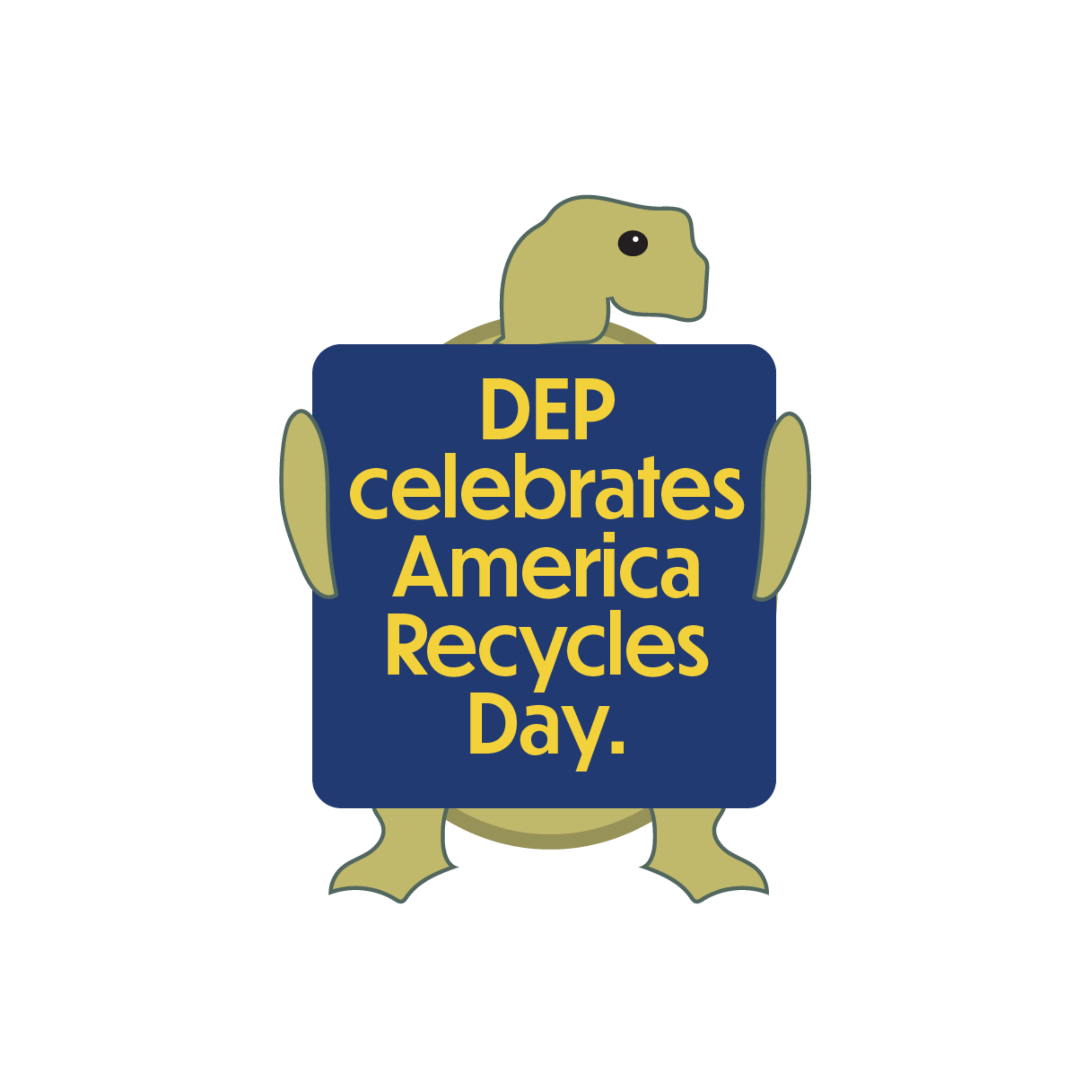 America Recycles Day turtle icon