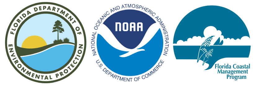 NOAA, FCMP, and DEP logos