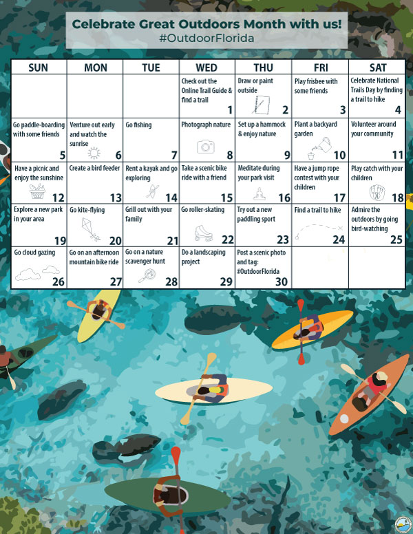June 2022 Activity Month Calendar
