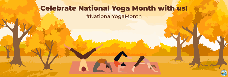 National Yoga month for September banner