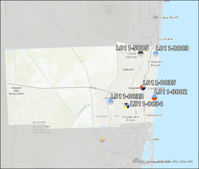 Ambient Air Monitoring Sites in Broward County