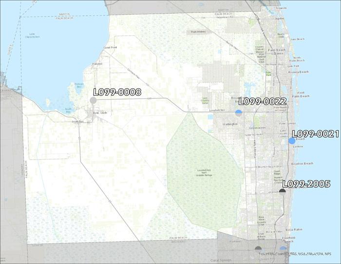 Ambient Air Monitoring Sites in Palm Beach County