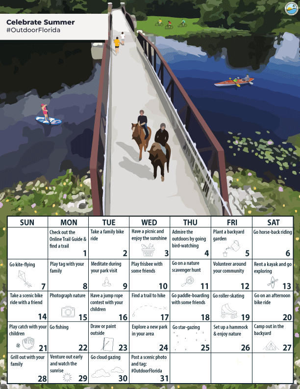 August 2022 activity month calendar