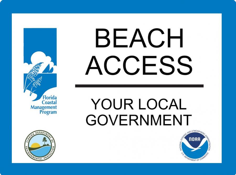 FCMP Beach Access Sign Example